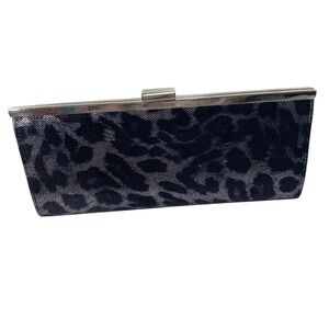 Style & Co. Leopard Print Clutch, Back/Silver‎